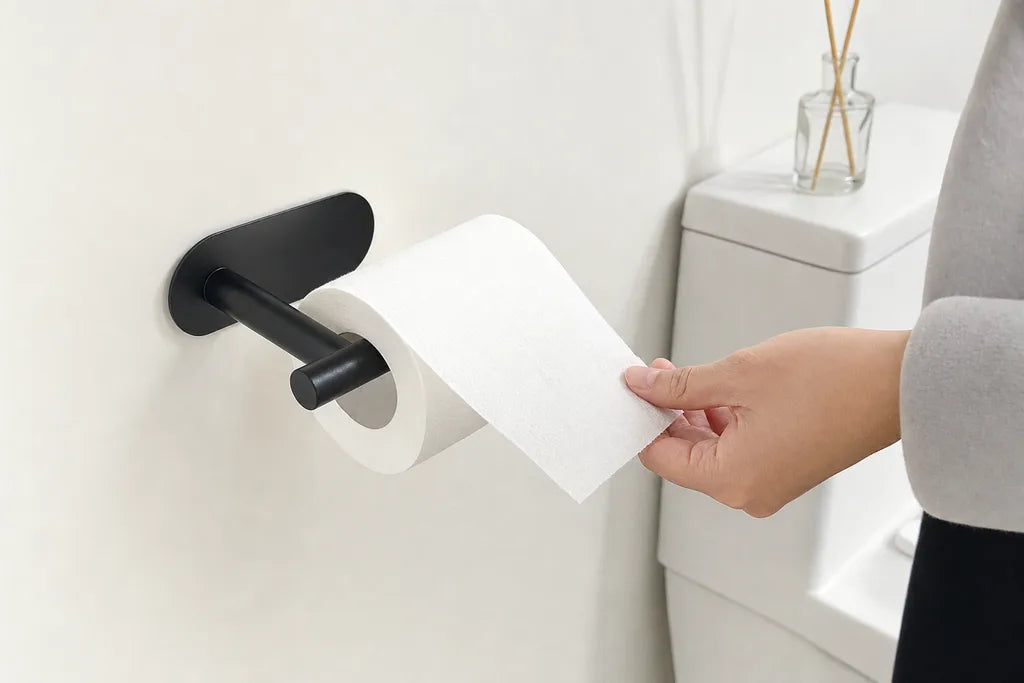 ステンレス製トイレットペーパーホルダー